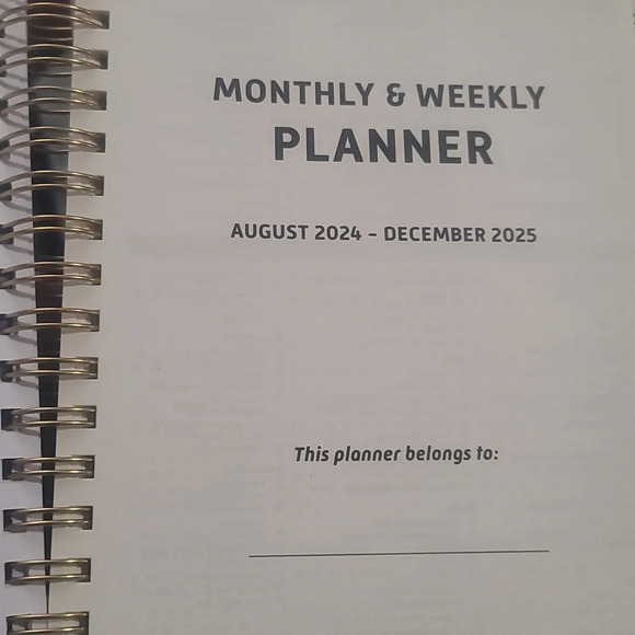 MOLLY & REX French bulldog frenchie monthly weekly daily planner book w stickers - Picture 5 of 9